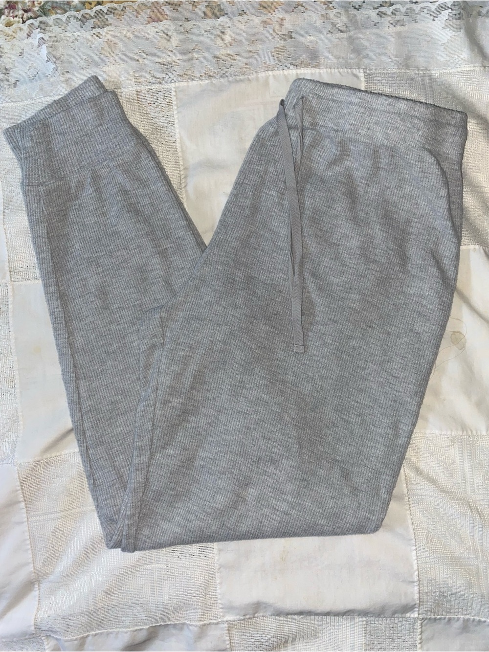 West Loop Womens Lounge Joggers, Grey Size S/M, Small-Medium, Coral Heather NEW - Picture 2 of 3